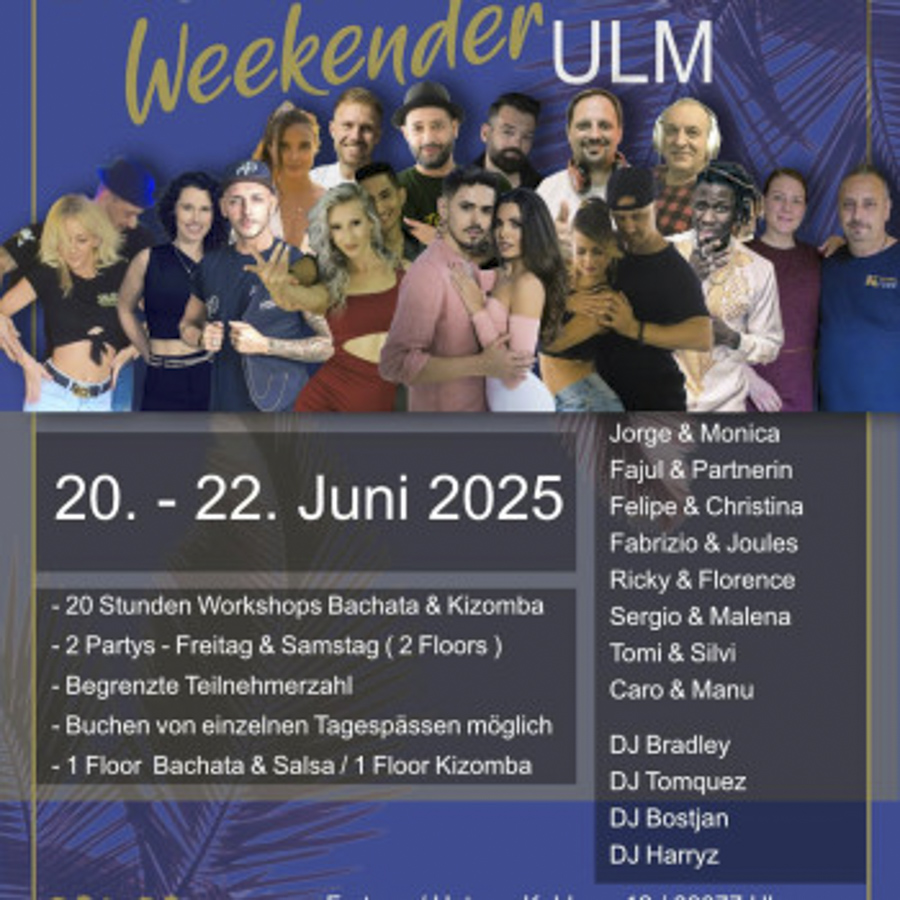 BACHATA & KIZOMBA Weekender โ ULM